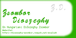 zsombor dioszeghy business card